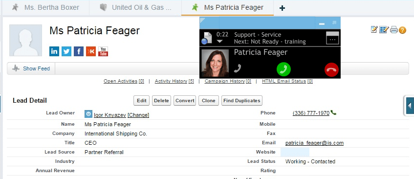 Salesforce integrations Call center software