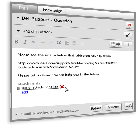 e-mail processing