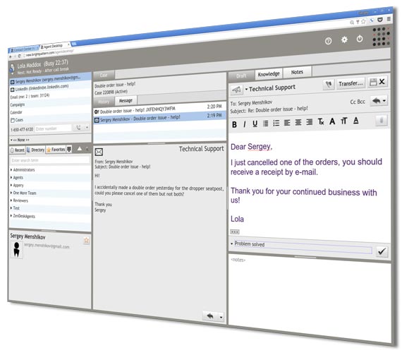 cloud call center Agent Desktop cloud call center Agent Desktop