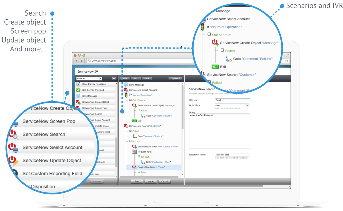 ServiceNow screen third