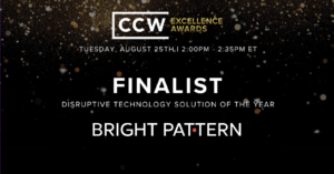 Bright Pattern CCW Excellence Awards Finalist