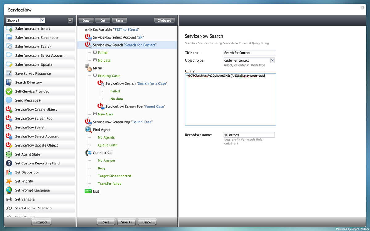 ServiceNow Call Center Integration | Bright Pattern