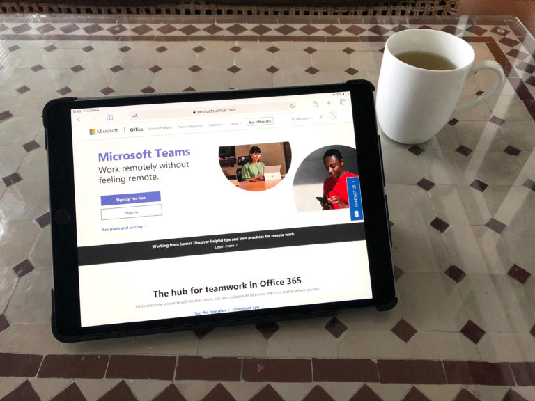 Microsoft Teams Tablet