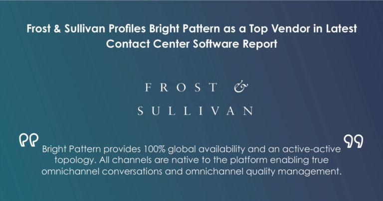 Frost & Sullivan Contact Center Buyers Guide