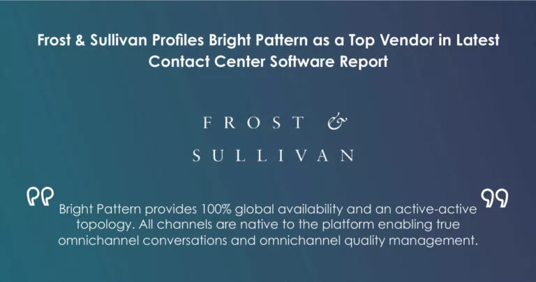 Frost & Sullivan Contact Center Buyers Guide