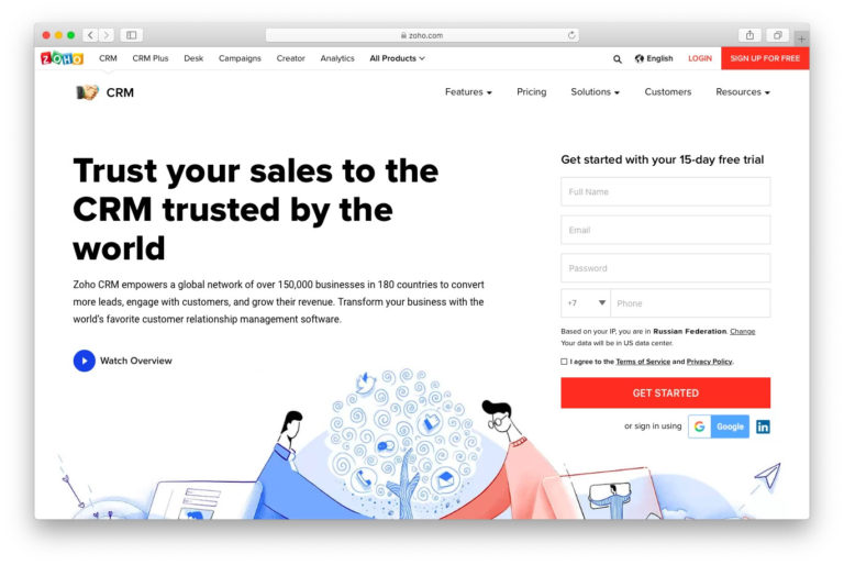 Zoho Call Center Software Integration