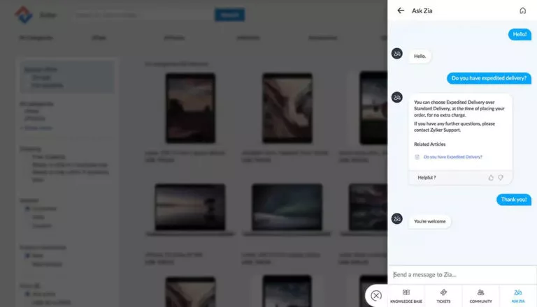 Bright Pattern and Zoho integration