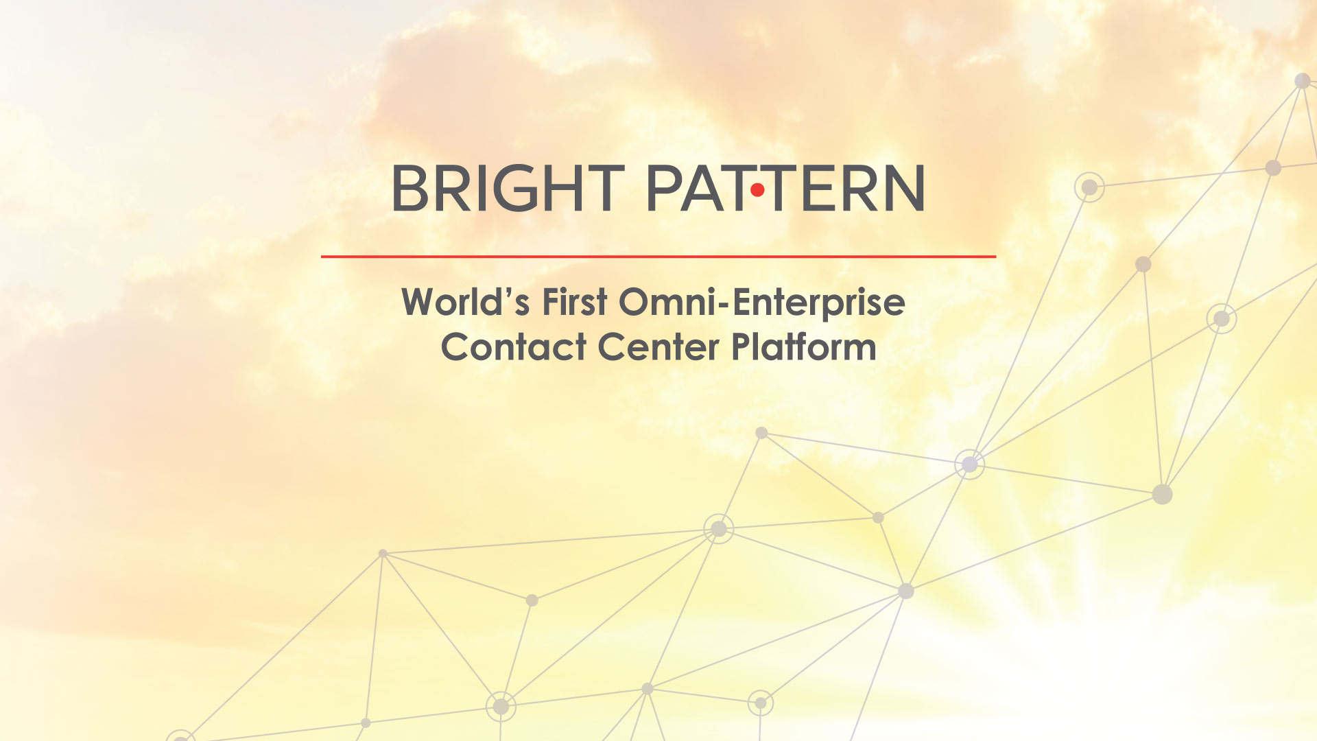 Bright Pattern Announces the World’s First Omni-Enterprise Contact Center Platform