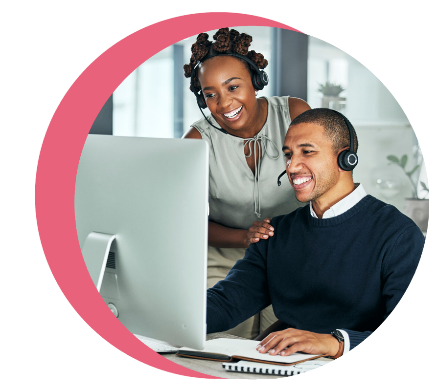 Who does a contact center manager work with