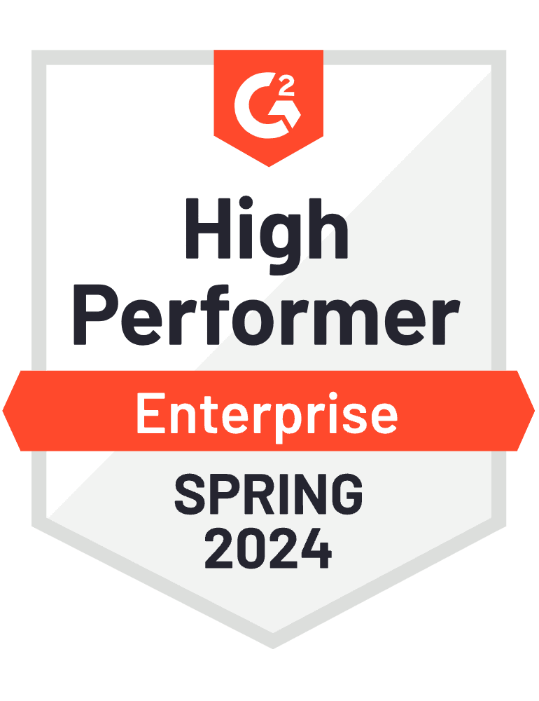Spring 2024 Enterprise High Performer by G2