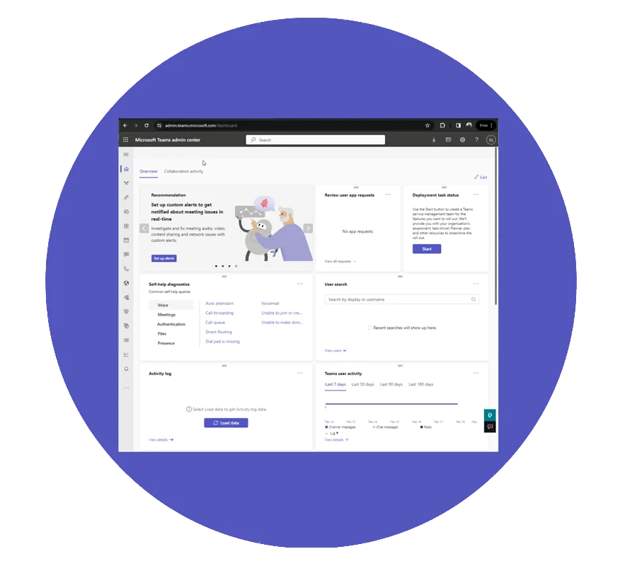 How do I get to Microsoft Teams Admin Center