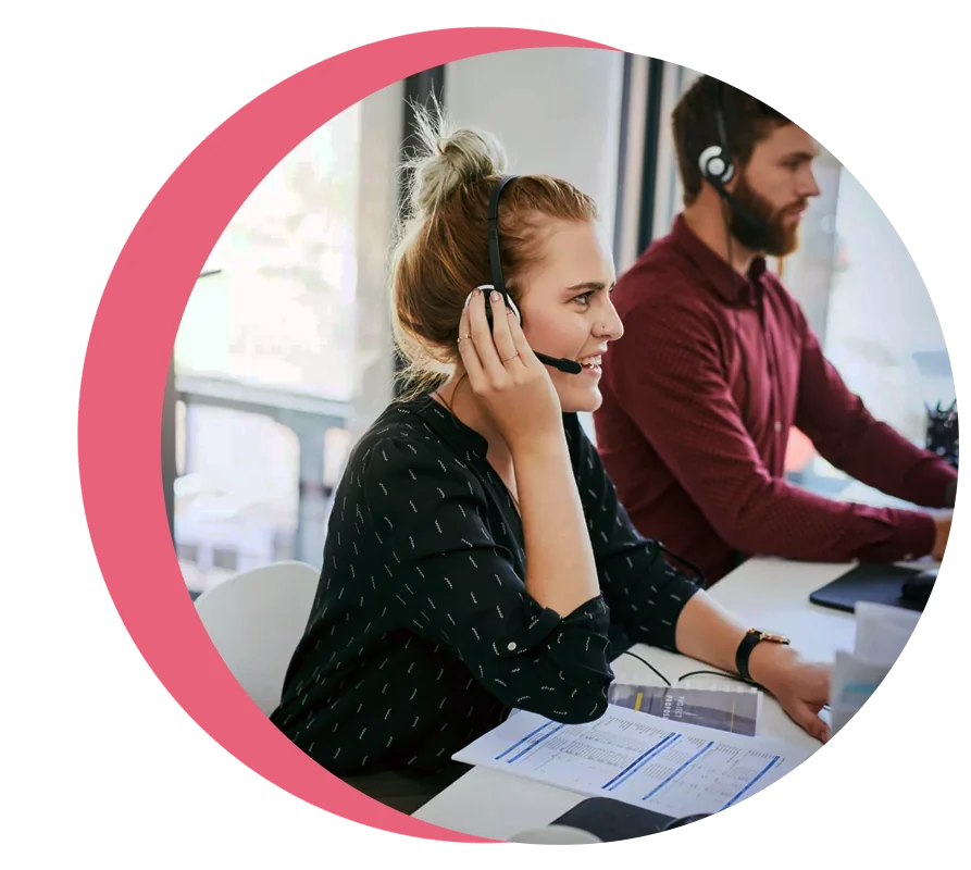 How does a call center work