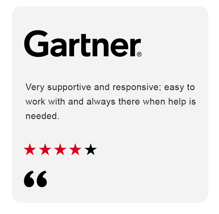 Gartner Testimonial