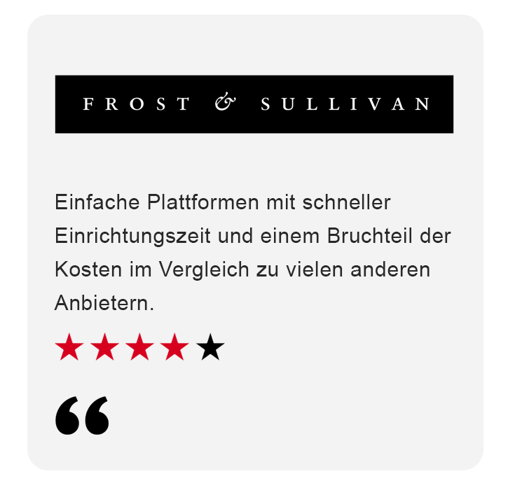 Frost and Sullivan German Testimonial