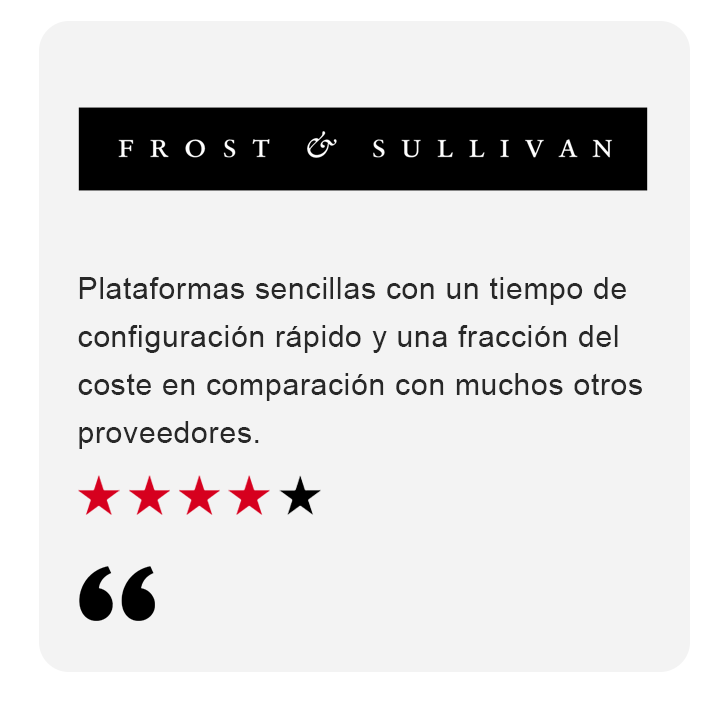Frost and Sullivan Spanish Testimonial