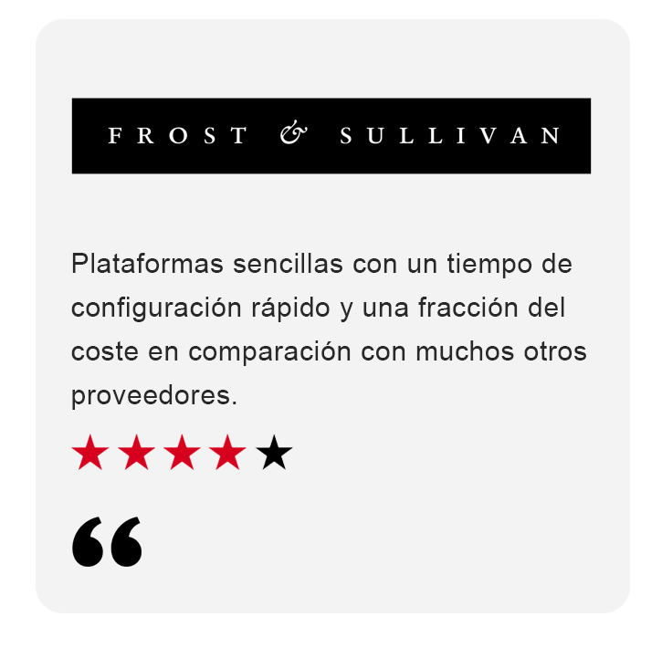 Frost and Sullivan Spanish Testimonial