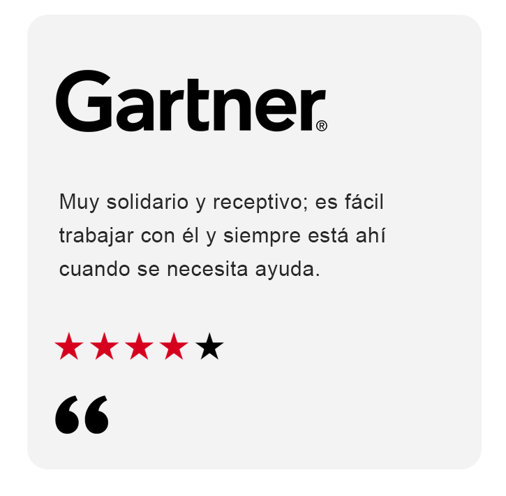 Gartner Spanish Testimonial