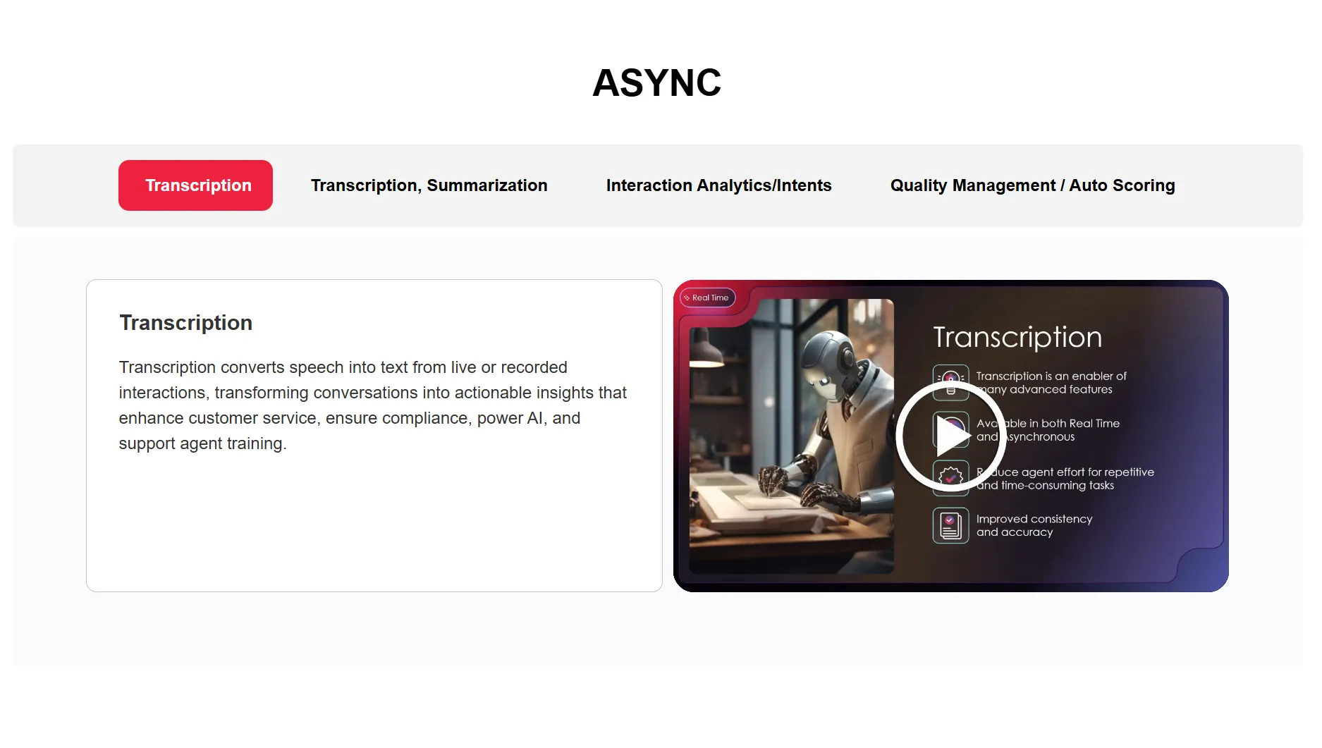 Call Center Platforms: - Contact Centers ASYNC